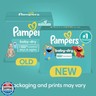 Pampers Diapers - Baby Dry - Size 1, 44 Count, Absorbent Disposable Infant Diaper (Packaging May Vary)