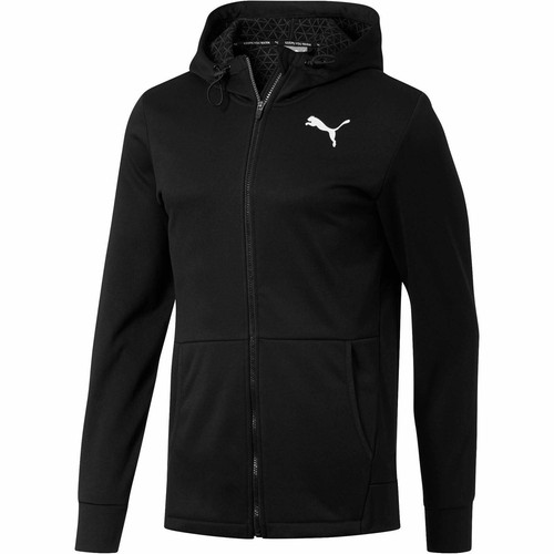 

[852391-01] Мужская теплая спортивная куртка Puma Tec с капюшоном на молнии, Черный
