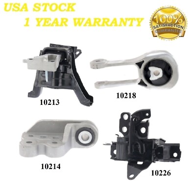 4 PCS FRONT MOTOR & TRANS MOUNT FIT 2019-2021 TOYOTA COROLLA 2.0L - AUTO TRANS