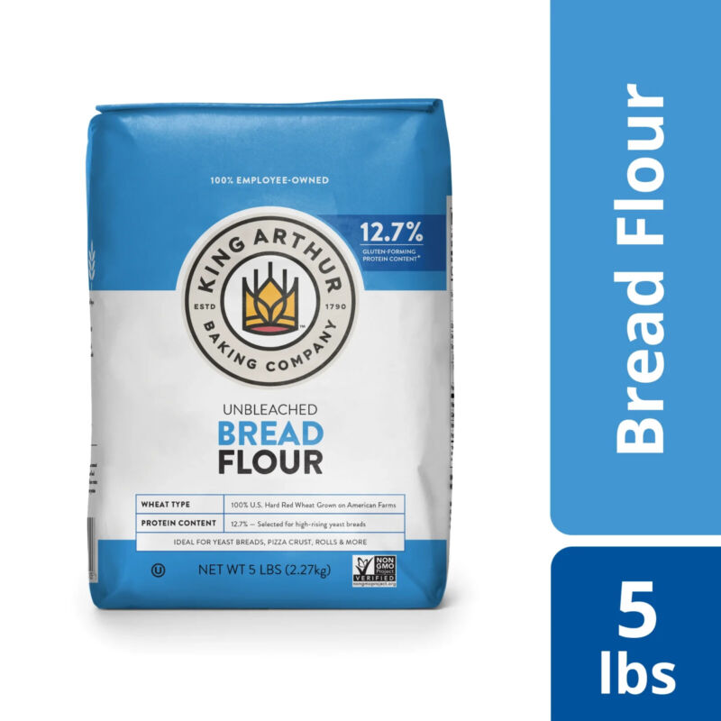 King Arthur, Unbleached Bread Flour, Non-GMO Project Verified, Certified Kosher,