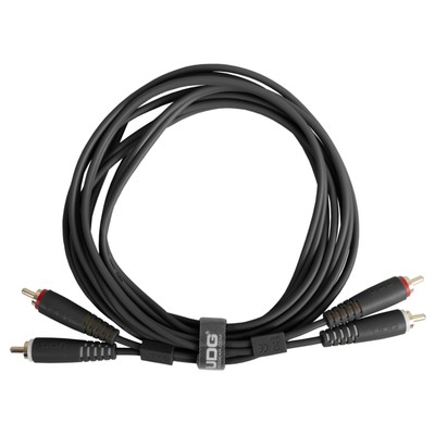 UDG Ultimate Audio Cable RCA-RCA Black 1,5 m Straight U97001BL - Kabel für DJs