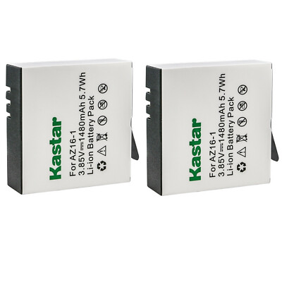 Kastar Replace Battery for Xiaomi YI AZ16-1 AZ16-2 & Xiaomi Yi 4K+ Action Camera