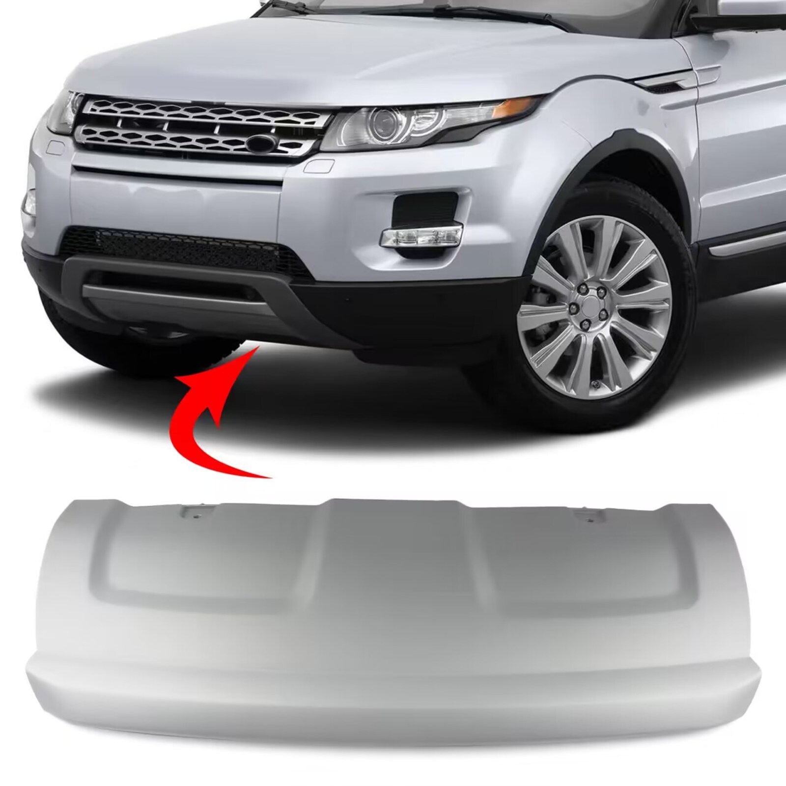 Copertura Paraurti Posteriore Per Range Rover Evoque 2012-2018 - In ABS, Colore Nero, Solo Per Modelli Pure, Sostituzione Aftermarket Facile Da Installare
