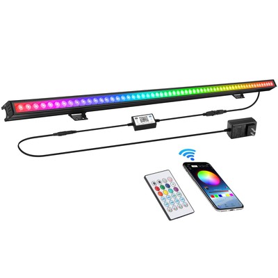LED Stage Wash Light Bar 39  60LEDs Dimmable Wall Washer Lights Color Changin...