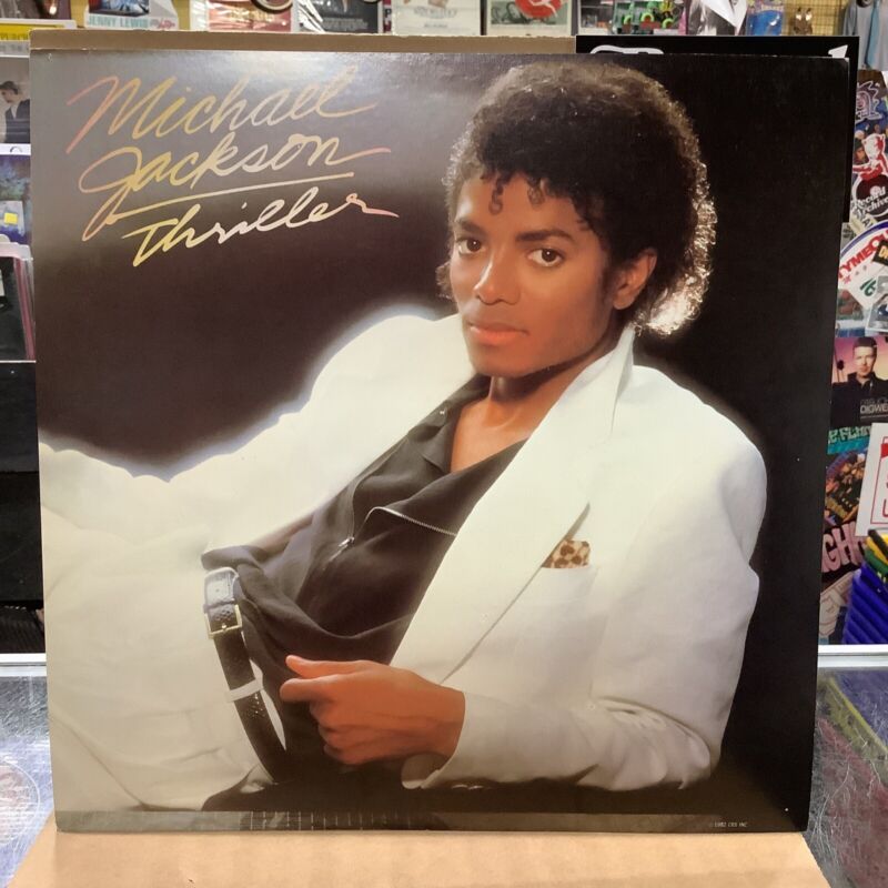 Original 1982 Michael Jackson THRILLER Promo Flat Poster - 12x12