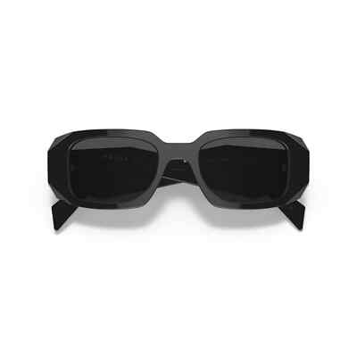 Pre-owned Prada Pr 17ws 1ab5so Black Dark Grey Lens Unisex Sunglasses Authentic In Gray