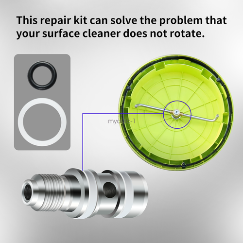 Repair Kit for Pressure Washer Rotary Flat Surface Cleaner Concrete Decks Swivel