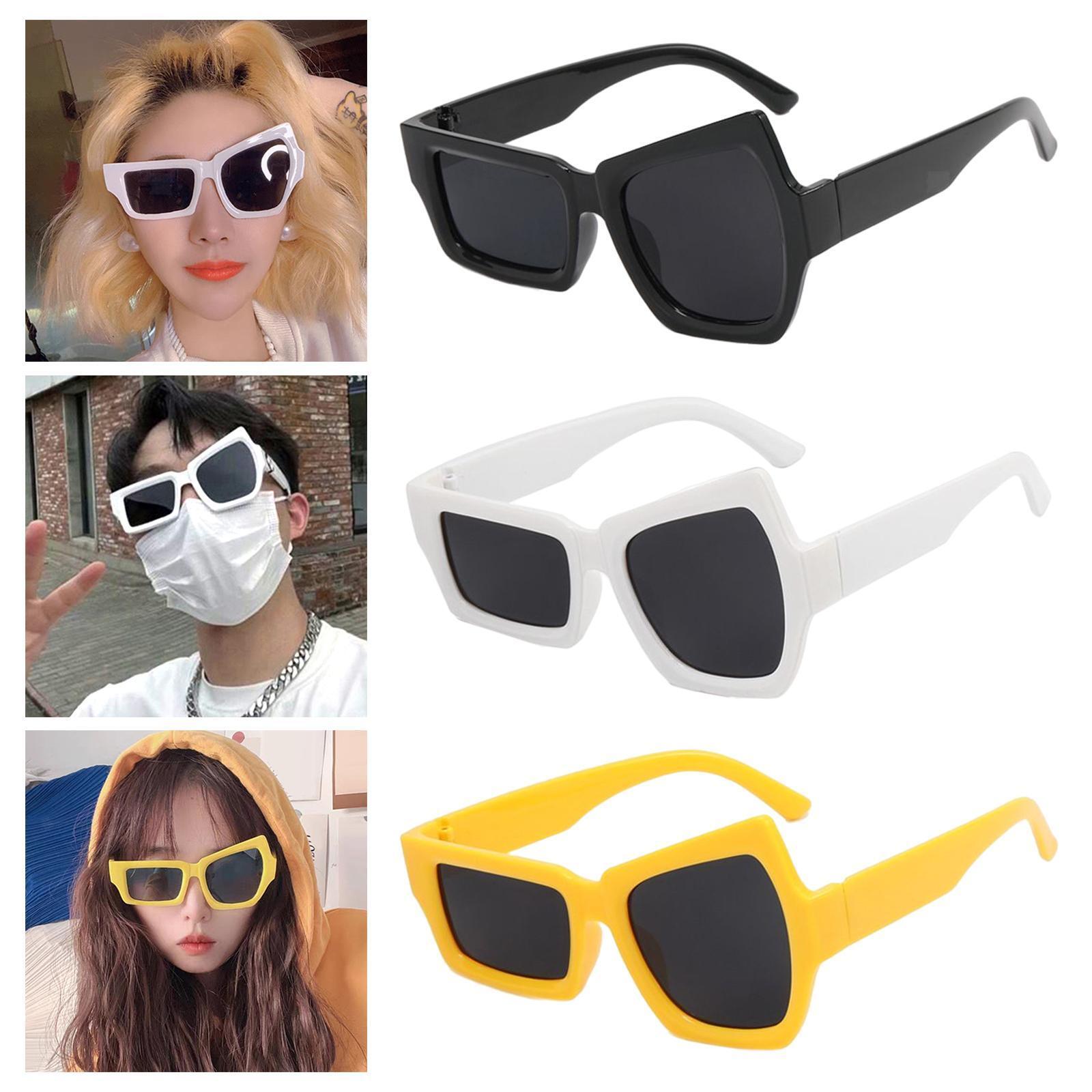 Lustige Sonnenbrille Mit Asymmetrischen Gläsern – Große & Kleine Augen, Leicht, Für Partys & Kostüme