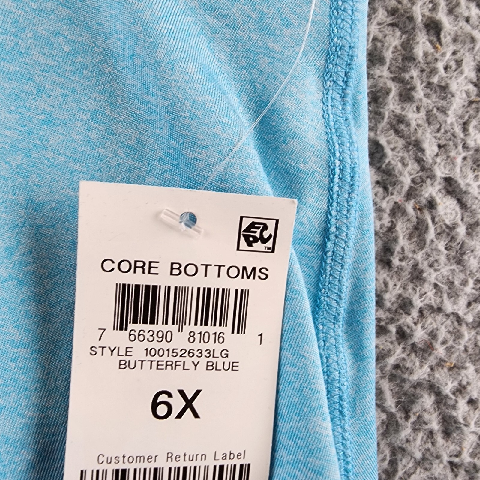 ID Ideology Solid Jersey Skort Little Girls 6X Butterfly Blue Elastic Waist~ - Picture 5 of 12