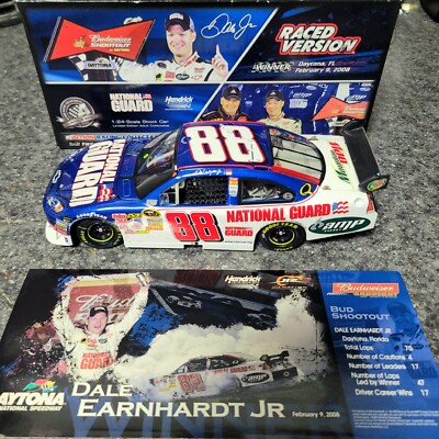 Dale Earnhardt Jr 2008 #88 NAT. GUARD BUD SHOOTOUT *DAYTONA RACED WIN VERSION*