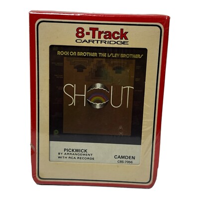 The Isley Brothers Soul Shout! Funk 8 Track Tape Vintage Black Pickwick