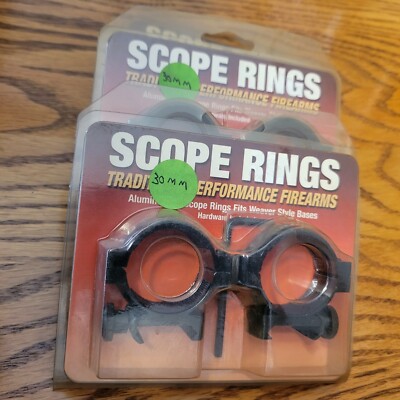 Traditions 30mm low matte weaver style scope rings #A780