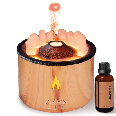 yayaHappy Essential Oil Diffusers 360 ML, Flame and Volcano Aroma Diffuser/Hu...