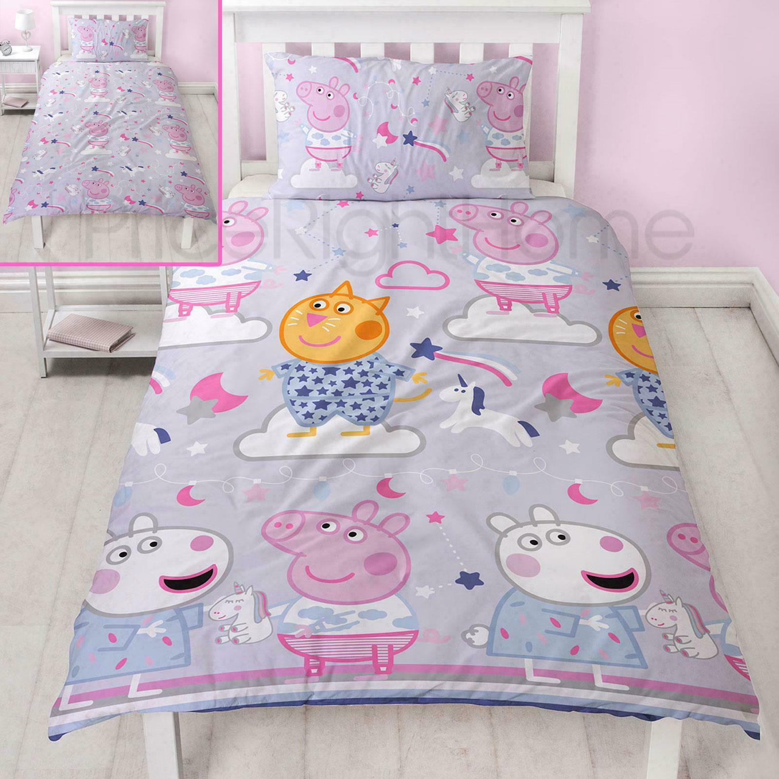 Official Peppa Pig Kids Childrens Bedding Duvet Cover Pillowcase