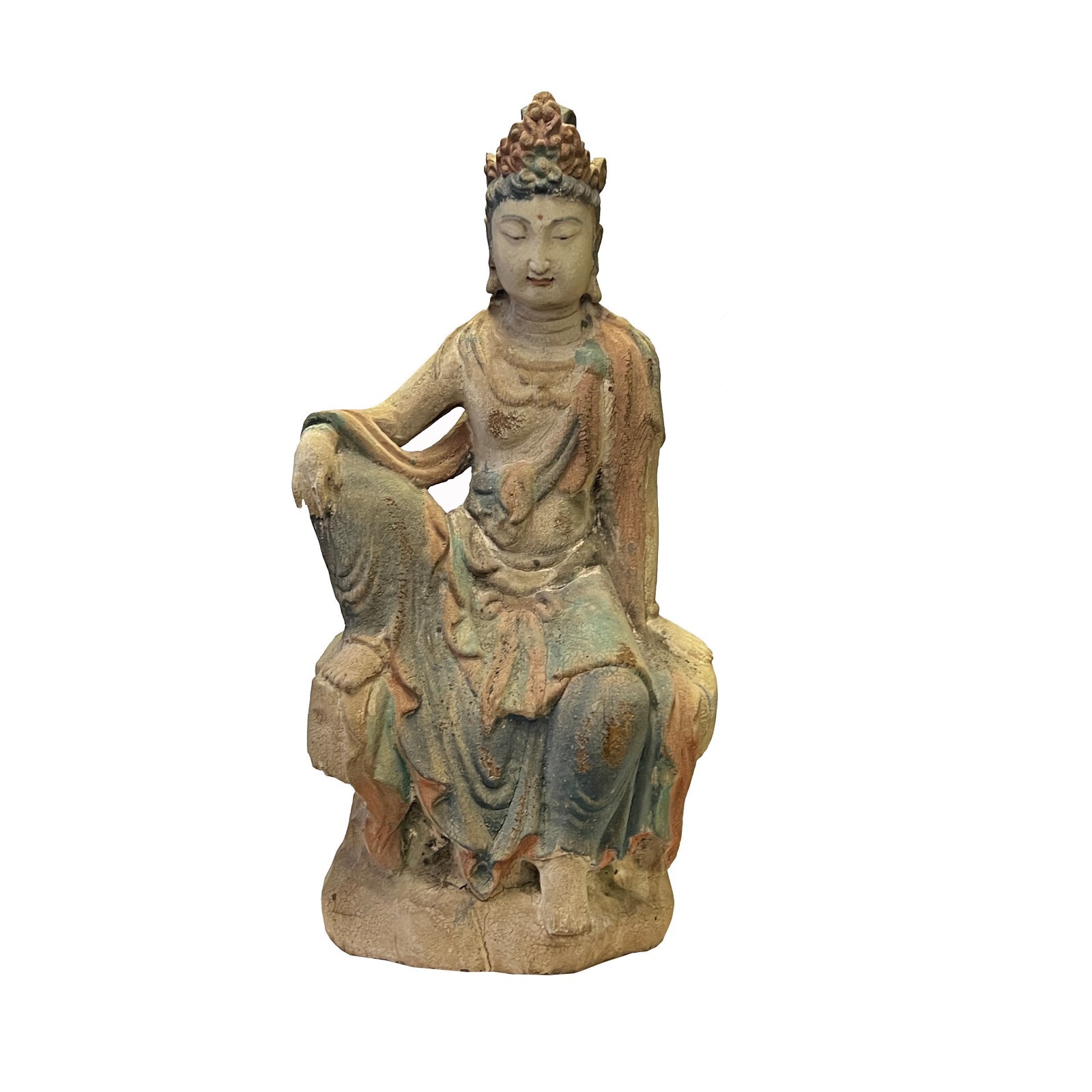Rustic Wood Sitting Bodhisattva Kwan Yin Tara Buddha Statue ws2751S Rustic Wood Sitting Bodhisattva Kwan Yin Tara Buddha Statue ws2751S