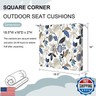DYTXIII Set of 4 Outdoor Square Chair Cushions 18.5