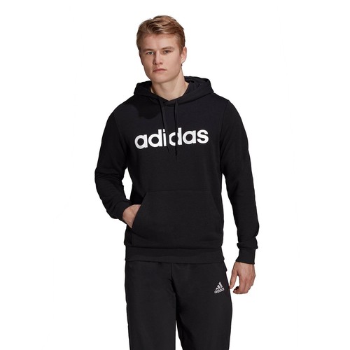 

[FR8842] Мужской флисовый пуловер Adidas Linear, Черный