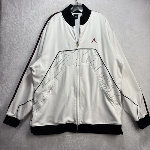 Nike Air Jordan White Black Full Zip Jacket 2XL | eBay Nike Air Jordan White Black Full Zip Jacket 2XL | eBay