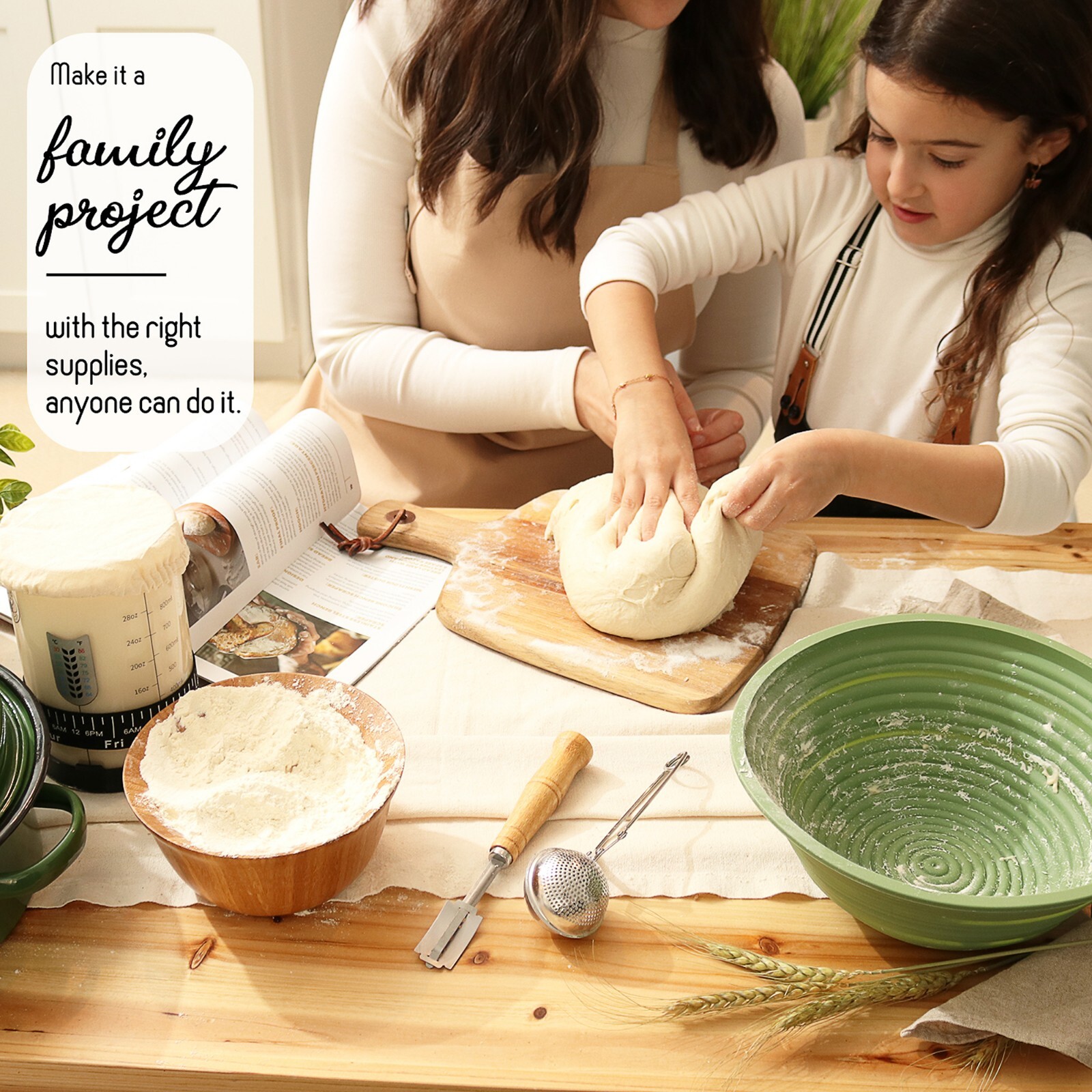 Complete Sourdough Starter Kit - Sourdough Bread Baking Supplies and Tools