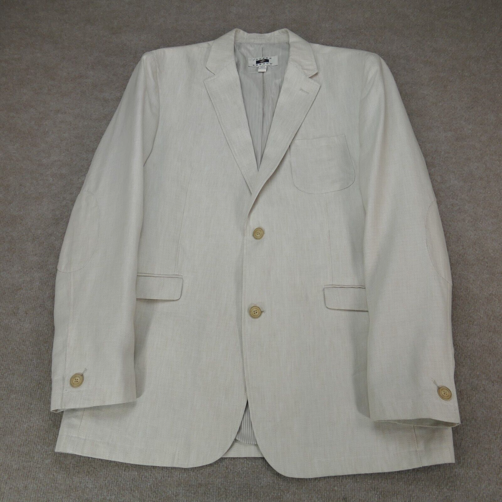 Joseph Abboud Men's Linen Blend Sport Coat Jacket Blazer Size XLT Elbow Patches