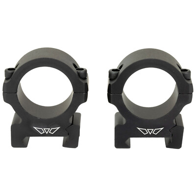 Warne, Vapor Horizontal, 30mm, Medium Rings, Matte Finish, Black, Fits Picatinny