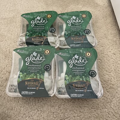 Glade Plugins Enchanted Evergreens Balsam Holly Berry Scented Oil Air Refills  8