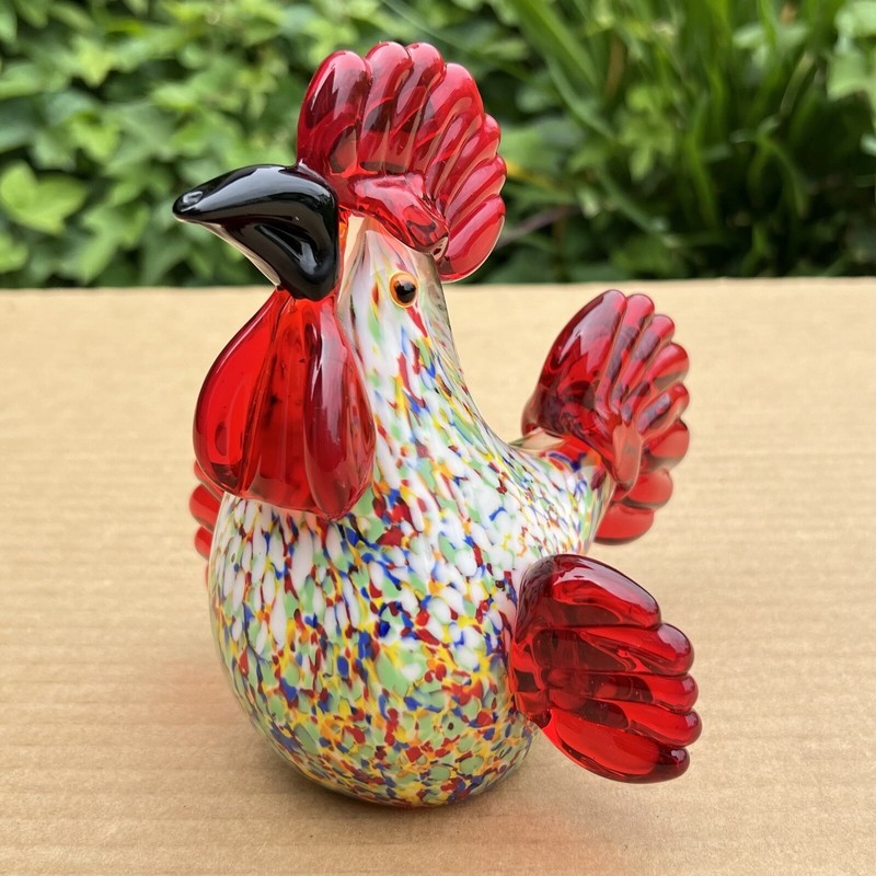 Murano Glass Rooster Stunning Art Glass