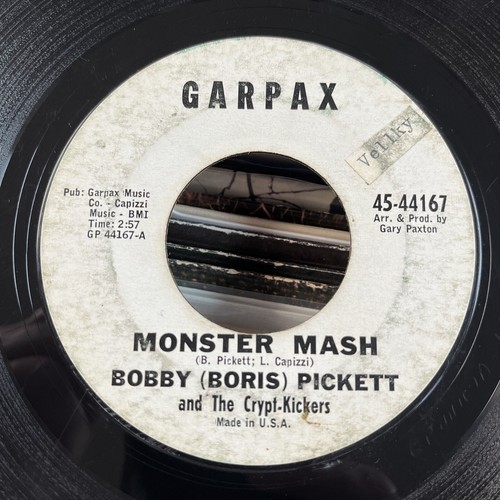 Bobby (Boris) Pickett & Crypt-Kickers 7” 45 Monster Mash