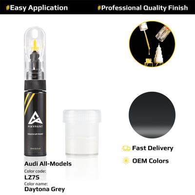 Touch up Paint for Audi Code: LZ7S Daytona Grey Fast Drying Scratch Repair