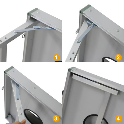 CornHole Bean Bag Toss Game Set Aluminum Frame W/ Carrying Case Portable Design