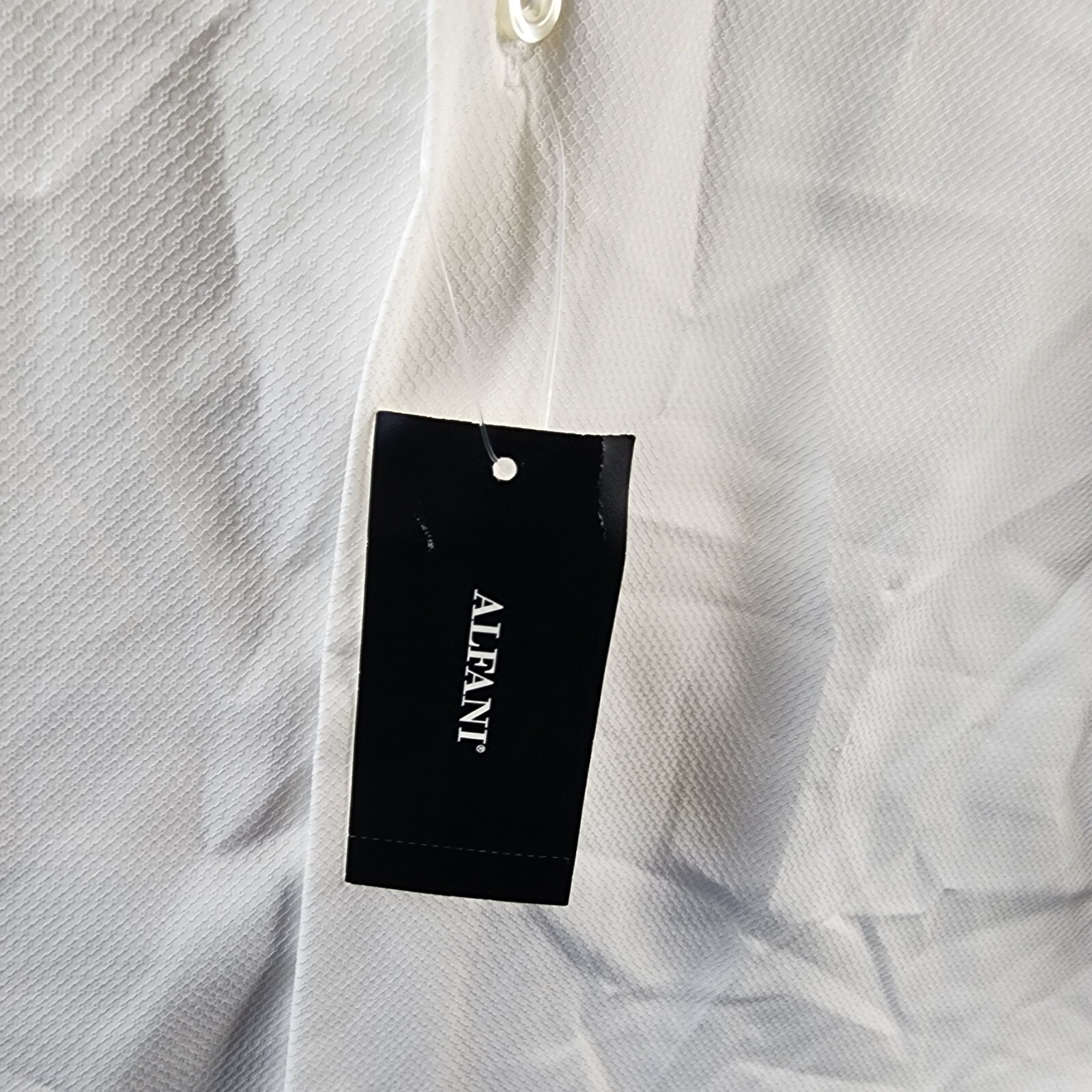 Alfani Regular Fit Travel Ready Dress Shirt Men's 32-33/16-16.5 Bright White~ - Picture 6 of 13