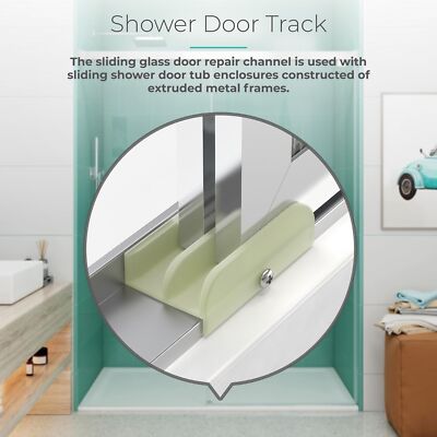 Sliding Shower Door Bottom Guide M 6219 Glass Shower Door Track Compatible