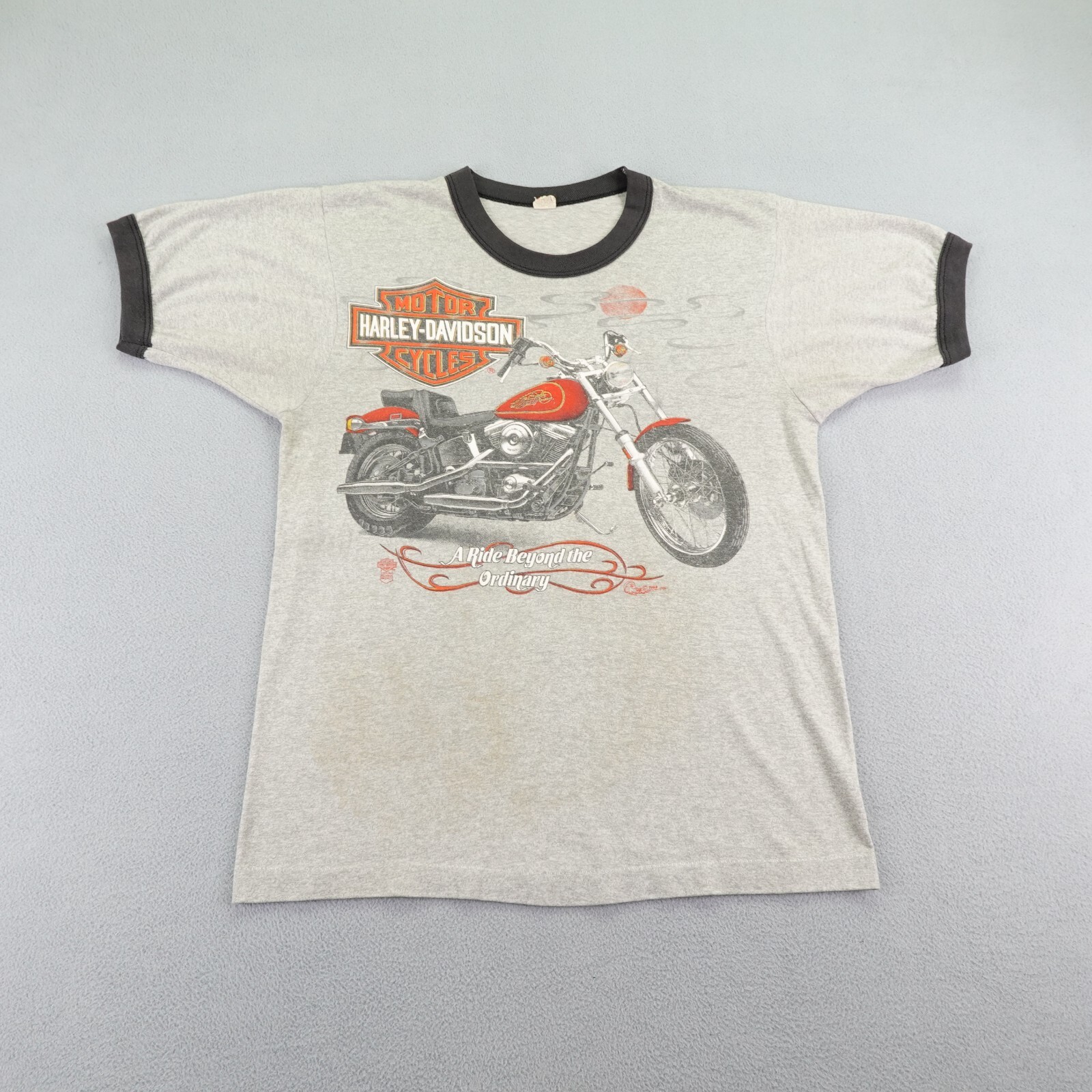 トップス Harley-Davidson 80s XL-size Vintage 80's Harley Davidson Single Stitch XL T Shirt. Large