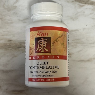 Kan Herbals Quiet Contemplative Liu Wei Di Huang Wan 120 Tablets 700mg EXP 10/25