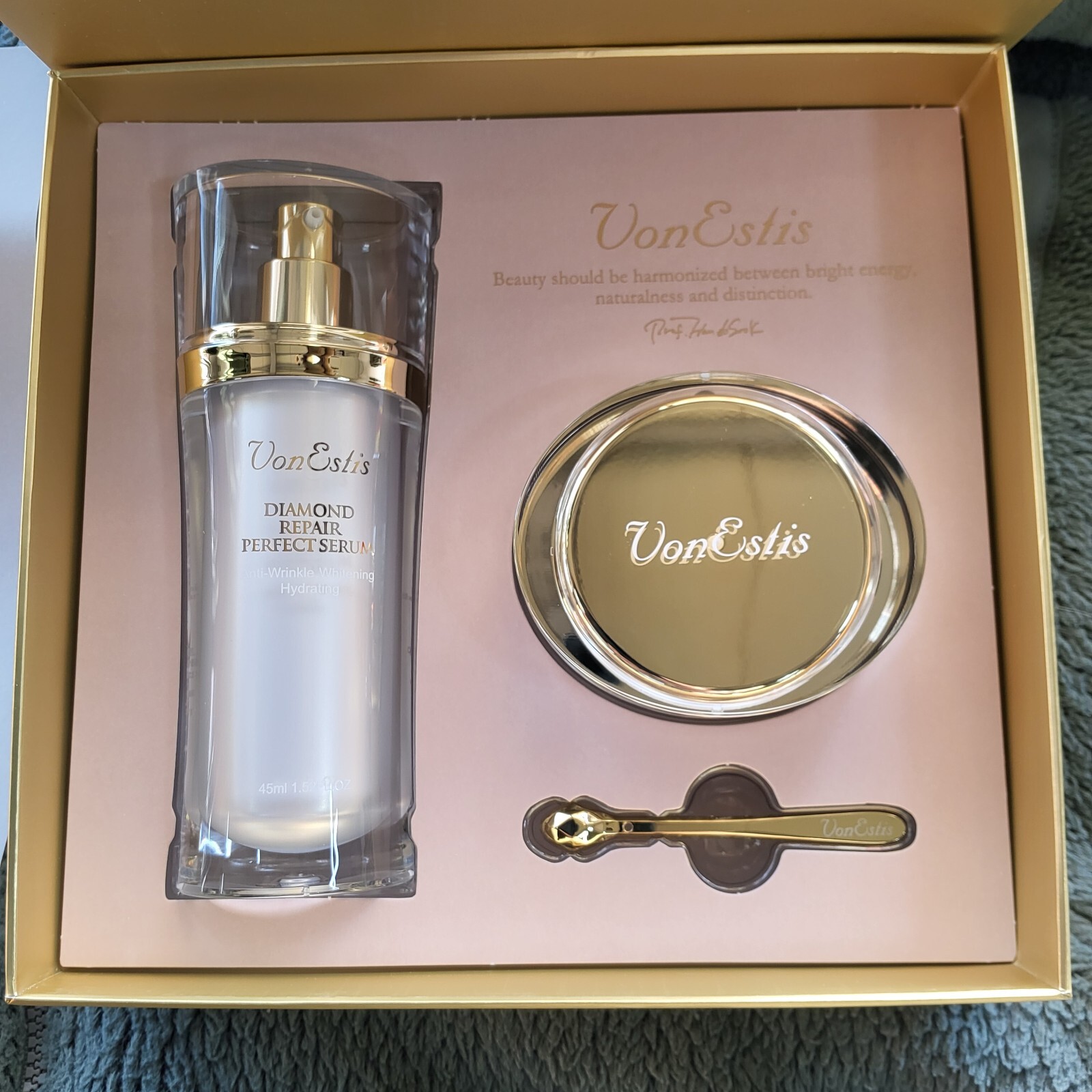 美容液 Von Estis Diamond repair perfect VonEstis Diamond Repair Perfect Collection Cream Serum 2pcs