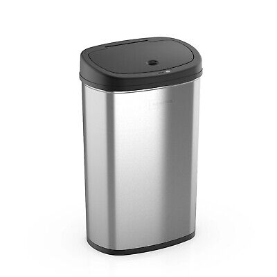 Mainstays 13.2 Gallon Trash Can, Motion Sensor Kitchen Trash Can, Stainless Stee