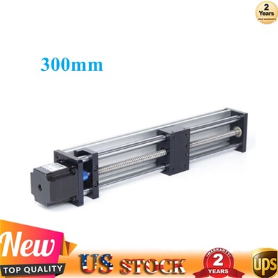 Linear Guide Rail CNC Slide Stage Actuator Ball Screw Table Nema 23 Motor 300mm