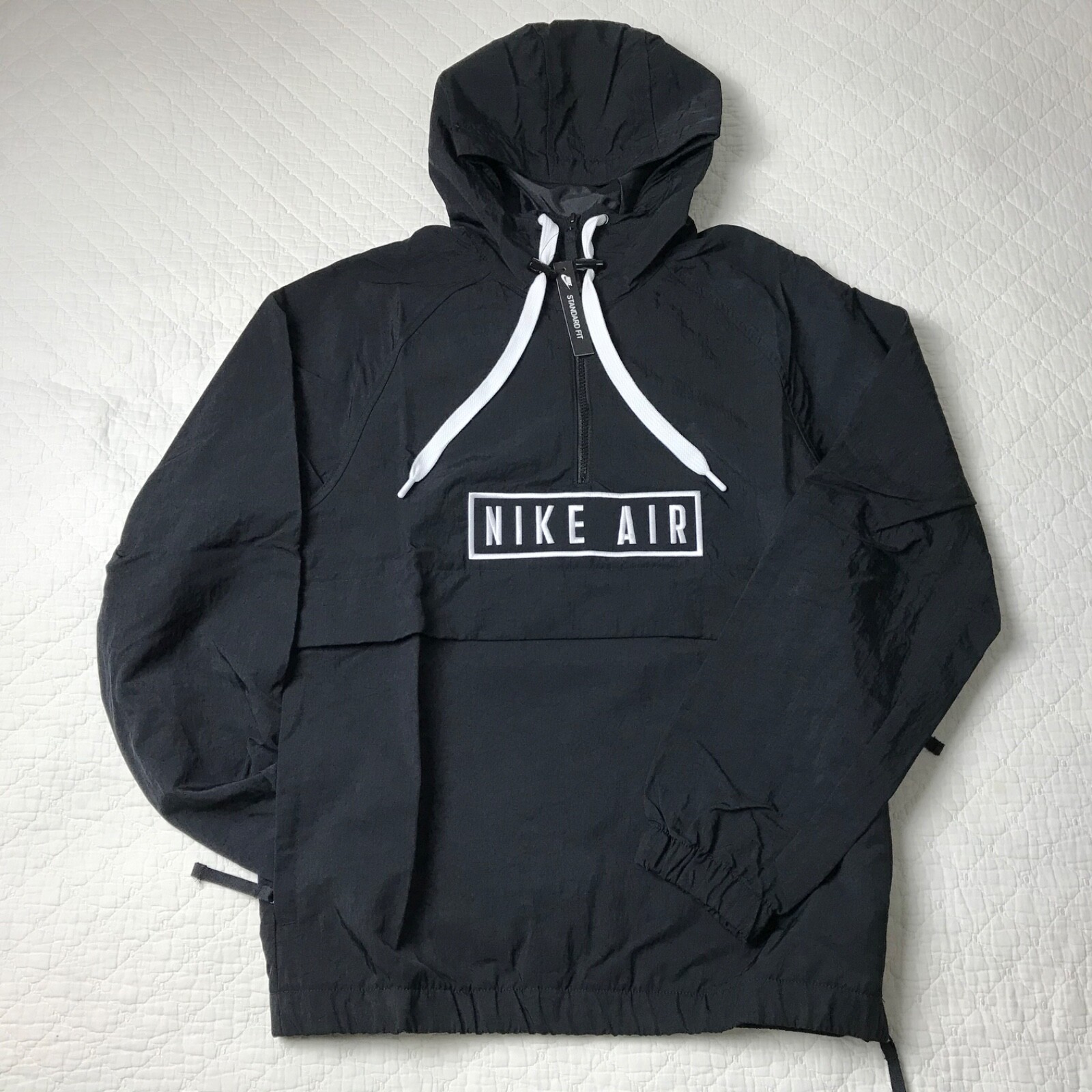 Nike Air Anorak Woven Pullover jacket Men's SZ XS Black/White BV5163-010  NWT | eBay