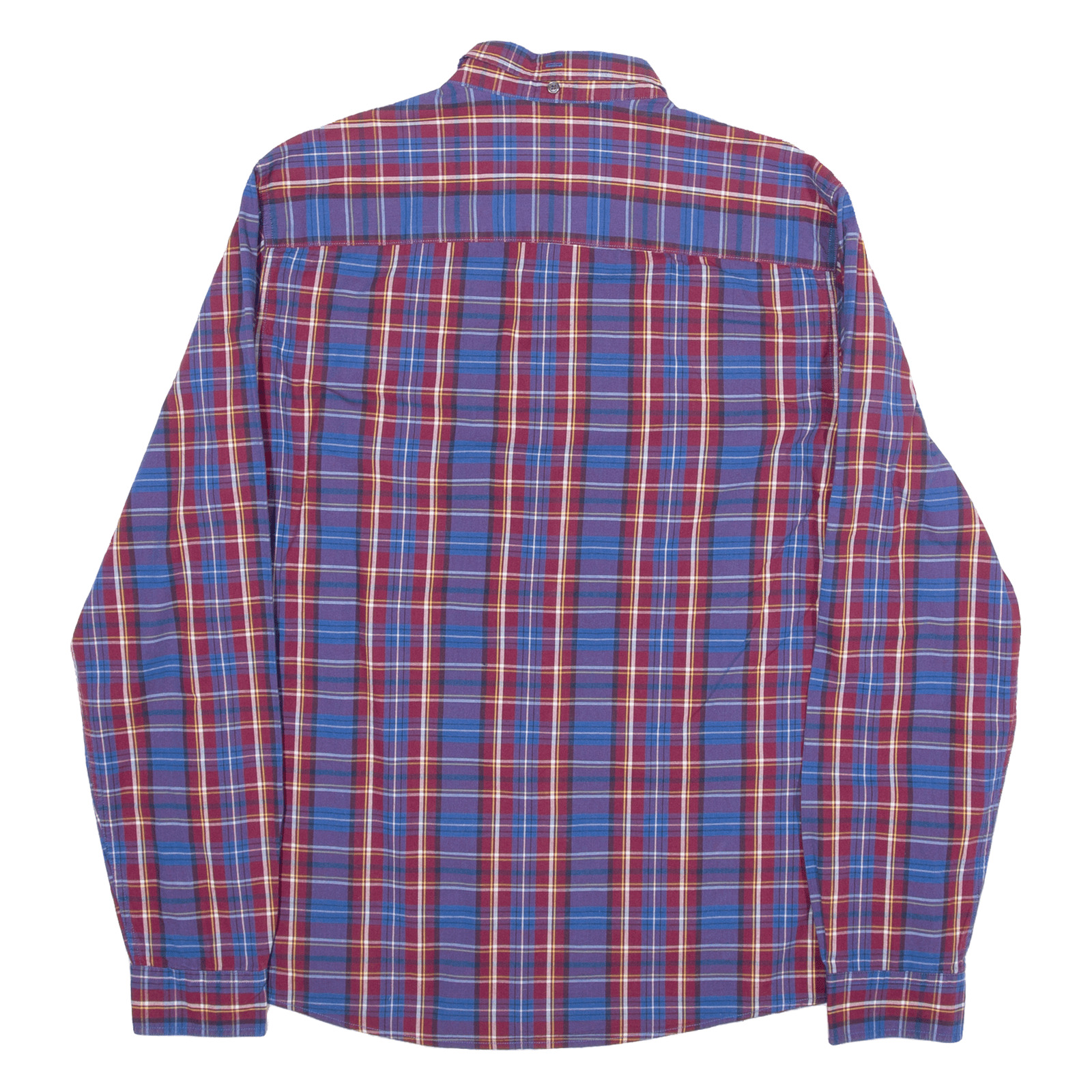 LYLE & SCOTT Shirt Purple Check Long Sleeve Mens M - Picture 3 of 6