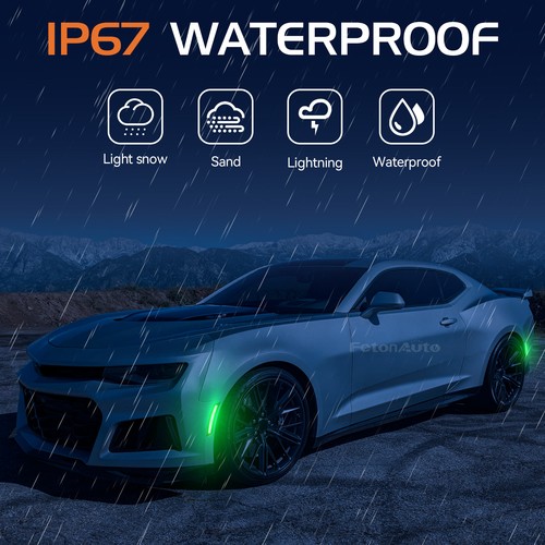 Dynamic LED Side Marker Light Front Rear for Chevy Camaro LS LT SS ZL1 2016-2023