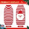 HRTTSY Dog Christmas Sweater Cute Santa Cat Puppy Sweaters Soft Warm Fall Winter Dogs Clothes Striped Ugly Xmas Pet Sweatshirt Knitted Doggie Vest Outfits for Small Medium Large Dogs(Santa,XXS)