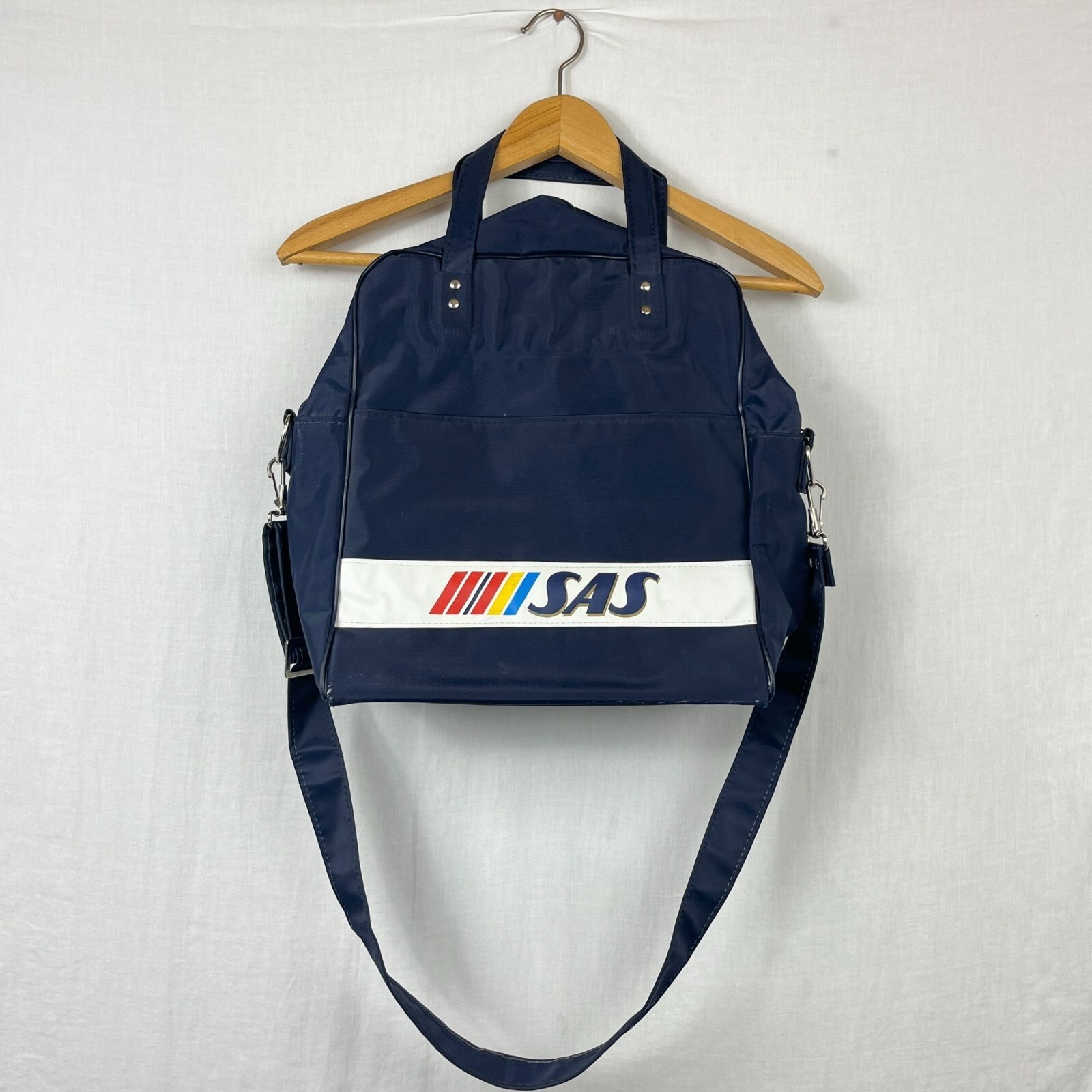 70's USA製 ビンテージ SAS エアライン バック AIR LINE Vintage 70s Scandinavian Airlines Shoulder Bag US Made