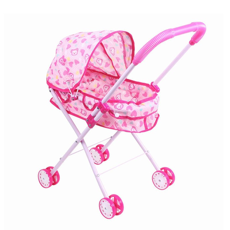 Baby Doll Stroller Cribs Cradles Nursery Role Play Children 