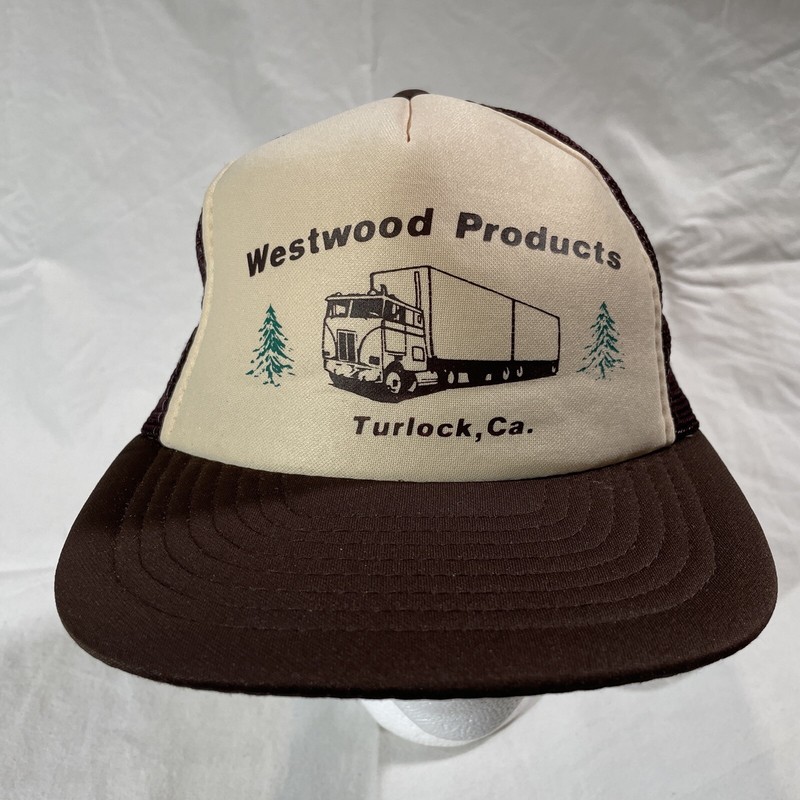 Cap Trucking Westwood Products Turlock Ca Mesh Snap Back New