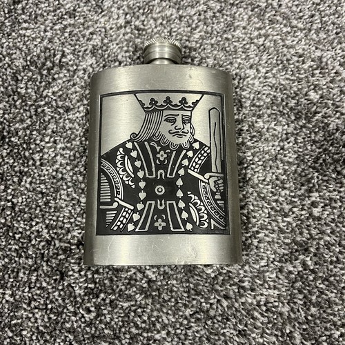 ★Eva　新品未使用スキットル　PEWTER HIP FLASK English Pewter 3 Oz Pocket Rounded Kidney Hip Flask