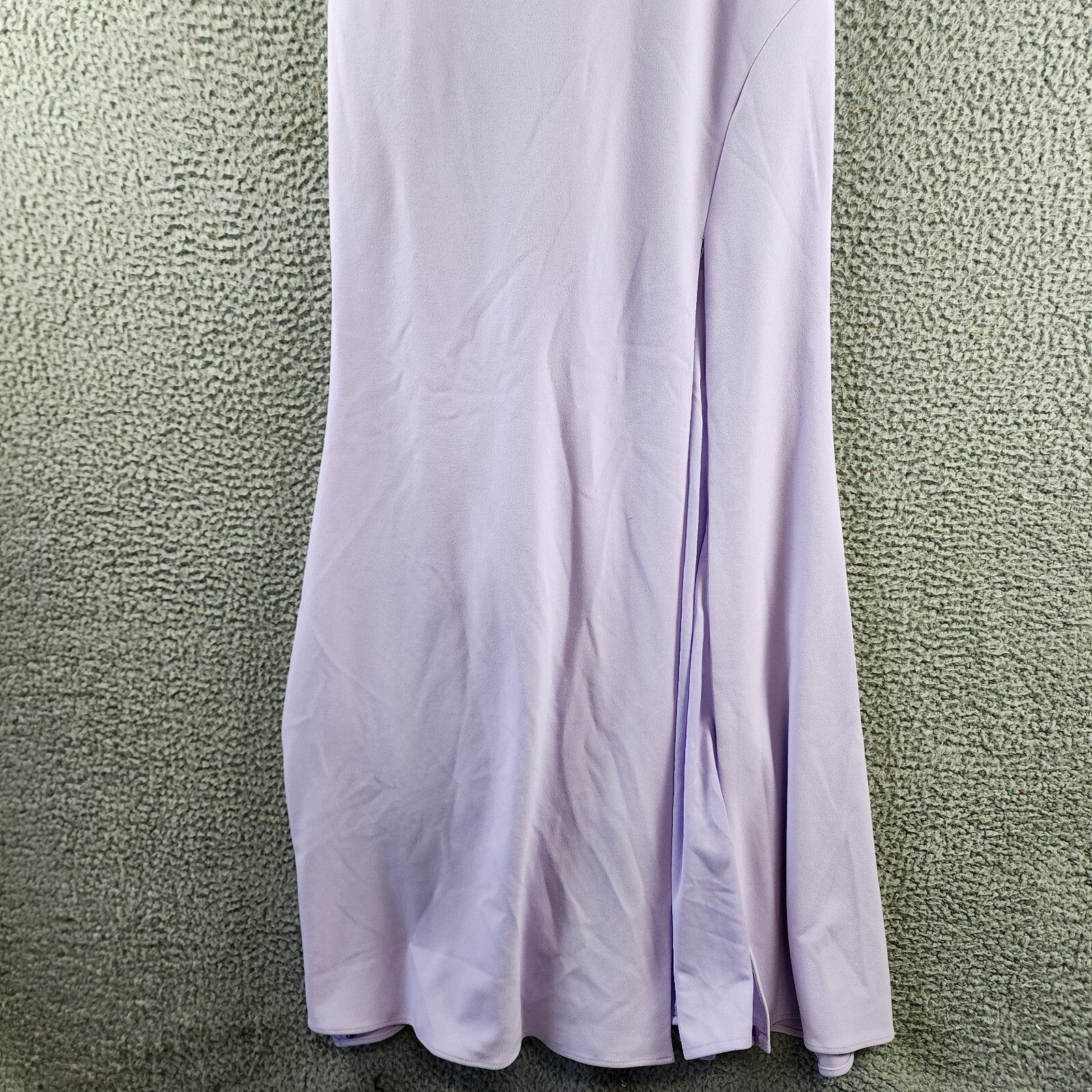 AQUA Scuba Crepe Strapless Gown Women's 6 Lilac Sweetheart Neck Back Zip Closure - Picture 3 of 13