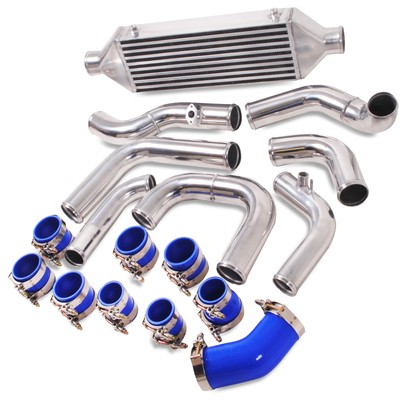 2.5/" 65 mm Noir Alliage 450x173x63mm Conversion Turbo Front Mount Intercooler FMIC