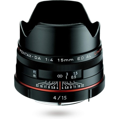 PENTAX Super-Wide-Angle Single Focus Lens HD DA 15mm F4 ED AL Limited Black NEW
