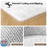 Mhyup 5x7 Cream White Rugs for Living Room Bedroom, Fluffy Large Area Rug Soft Shag Non-Slip Carpet for Kids Boys and Girls Room Dorm Home Decor (5ft x 7ft)
