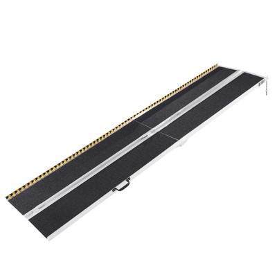 VEVOR 10 ft 800 lbs Folding Wheelchair Ramp Aluminum Mobility Ramp Portable